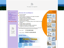 Tablet Screenshot of capmadagascar.fr